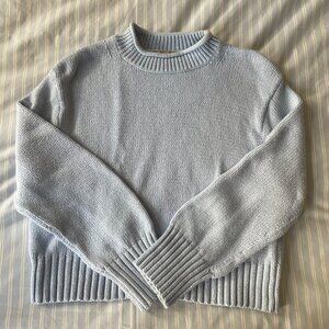 J.Crew Rollneck Trade Sweater in Heather Sky Blue